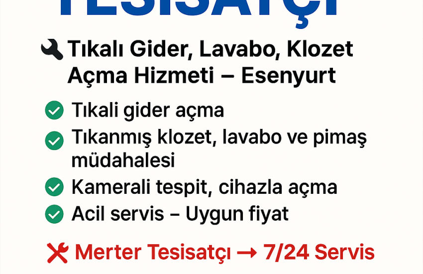 Merter Su tesisat